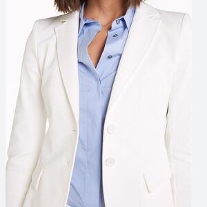 NWT NY & CO White 2-Button Blazer Size 6